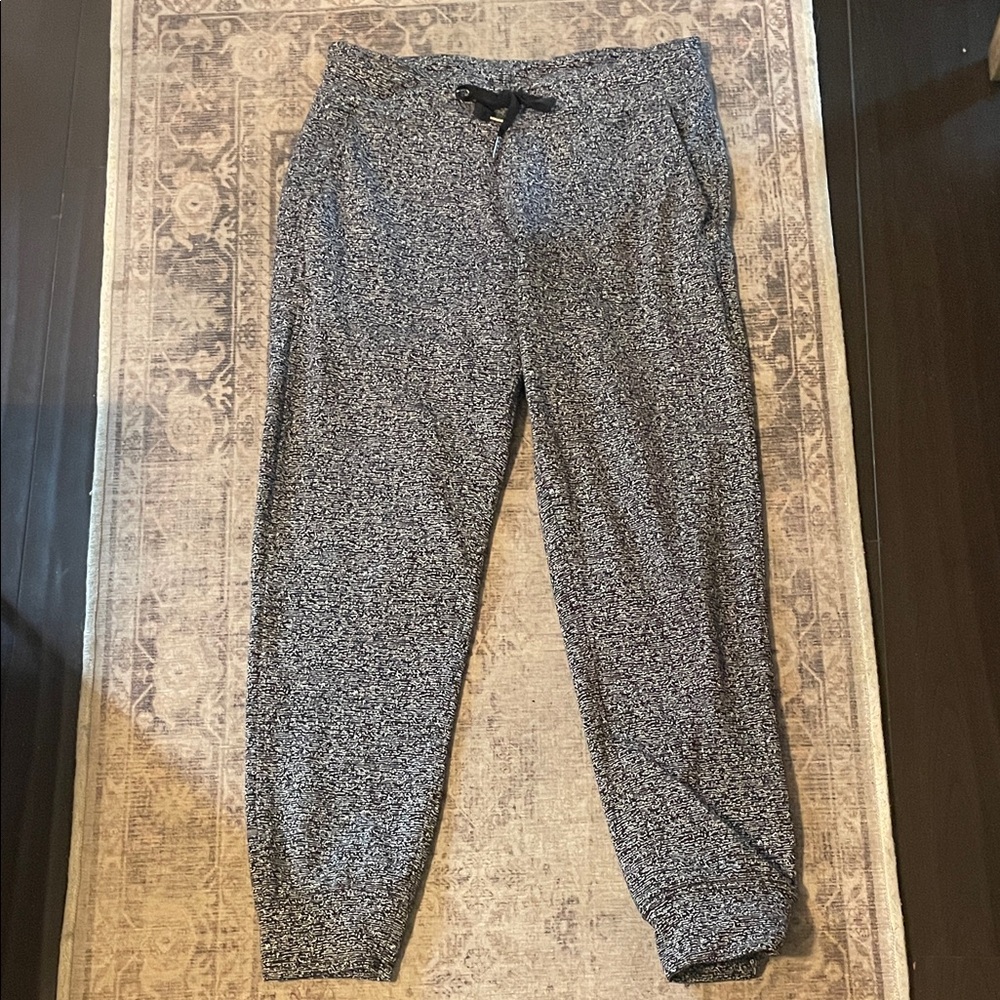 Lululemon Athletica Black and White Track Pants